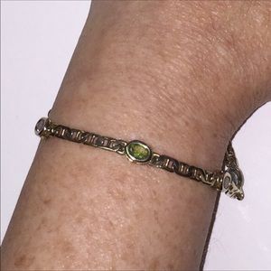 925 SterlingSilver 14ktGP w/5 Real Gemstones7